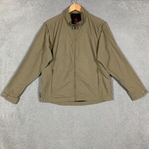 Scottevest Sev Jacket Vest Men's Medium Tan TEC Convertible Full Zip Tech Travel